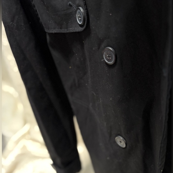 NWT Black Double-Breasted Men's Coat - Picture 3 of 5